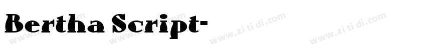 Bertha Script字体转换